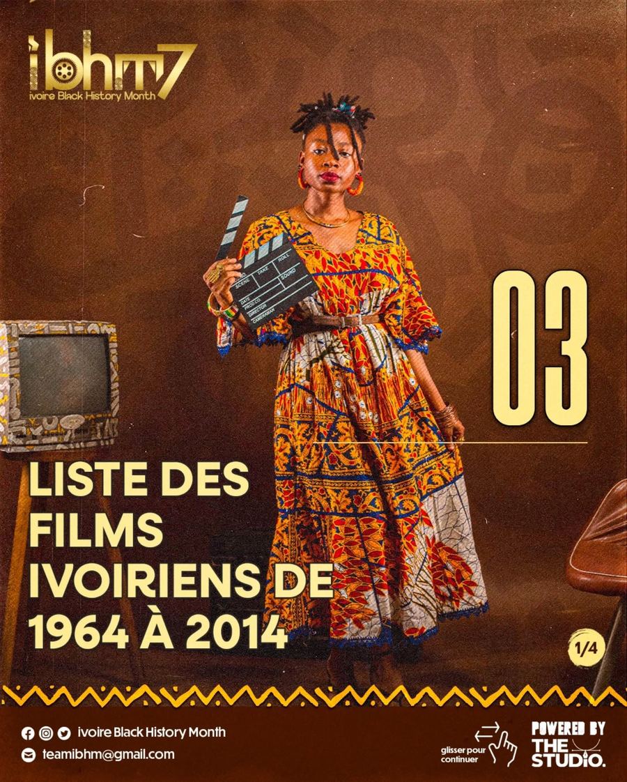 Visuel : liste des films ivoiriens de 1964 à 2014