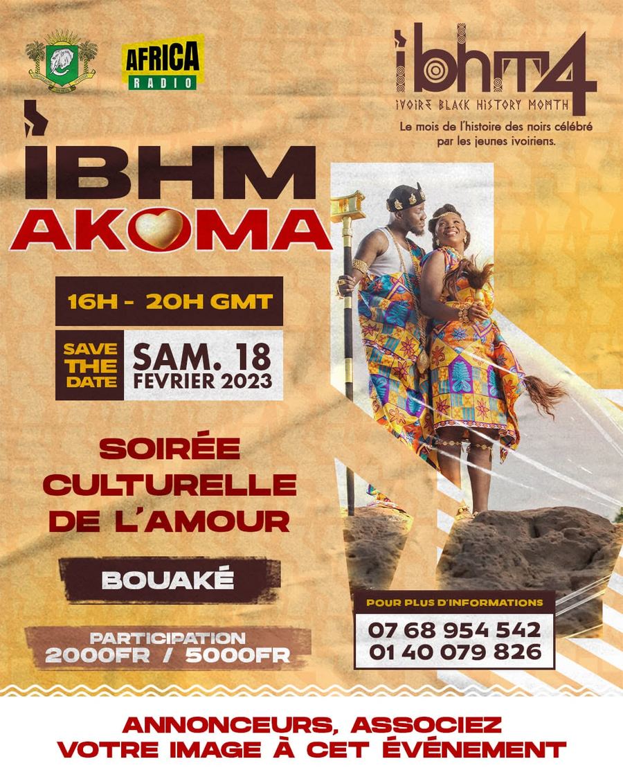 Affiche iBHM 4 Akoma, Bouaké, 18 février 2023